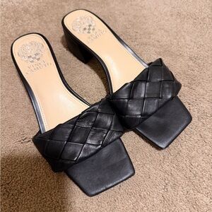 Vince Camuto Black Woven Sandal